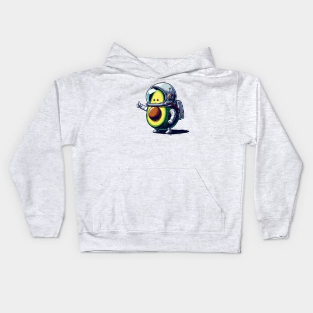 Avocado Test Pilot Kids Hoodie by Hasgaha